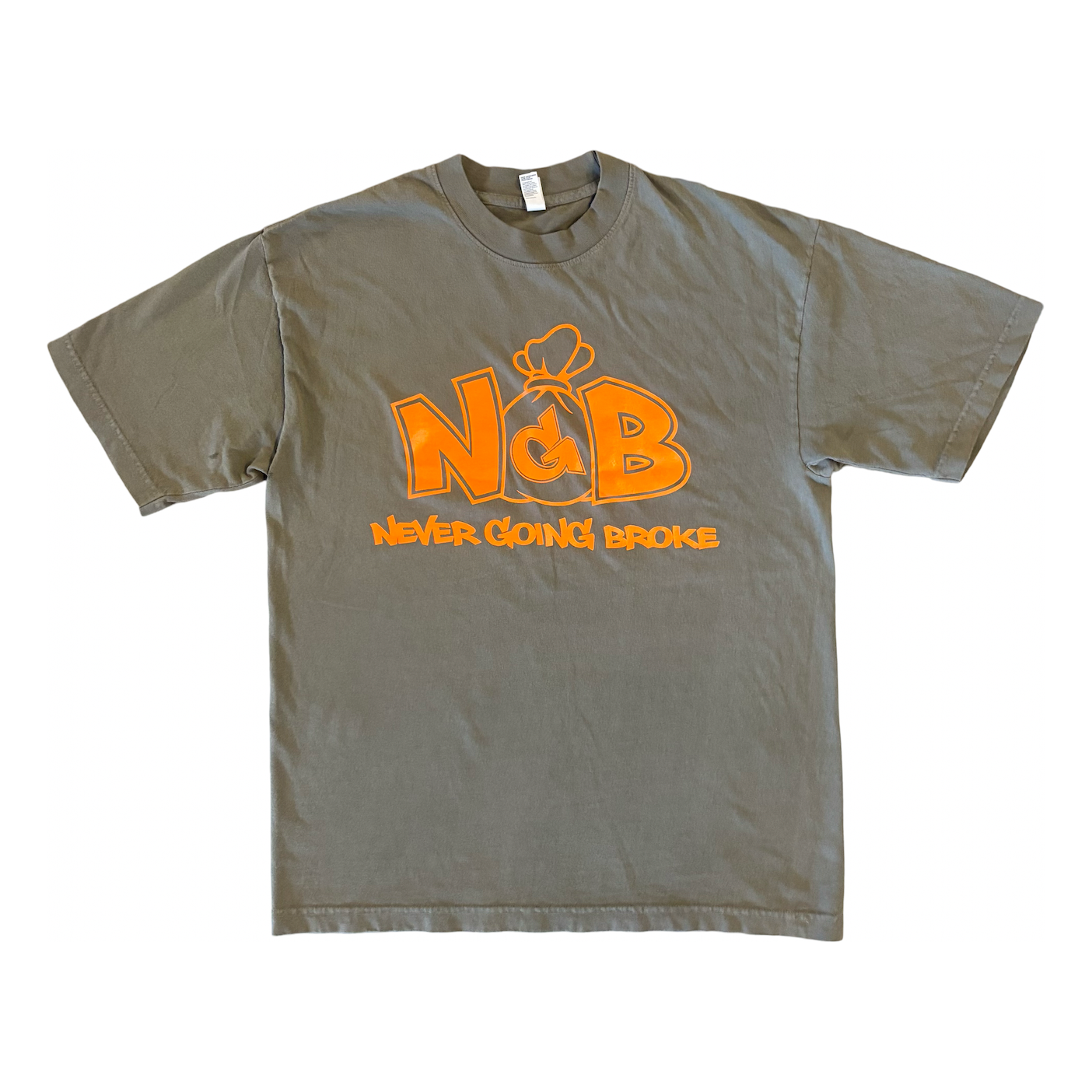 Monogram Tee (Army/Orange)
