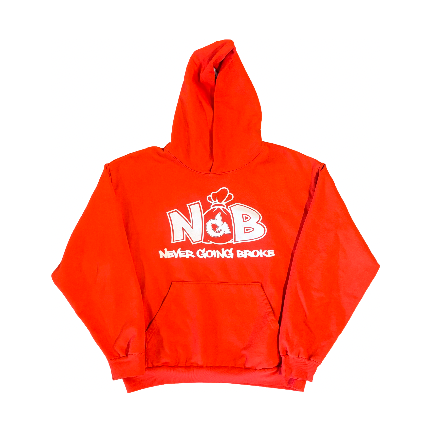 Monogram Hoodie (Orange/White)