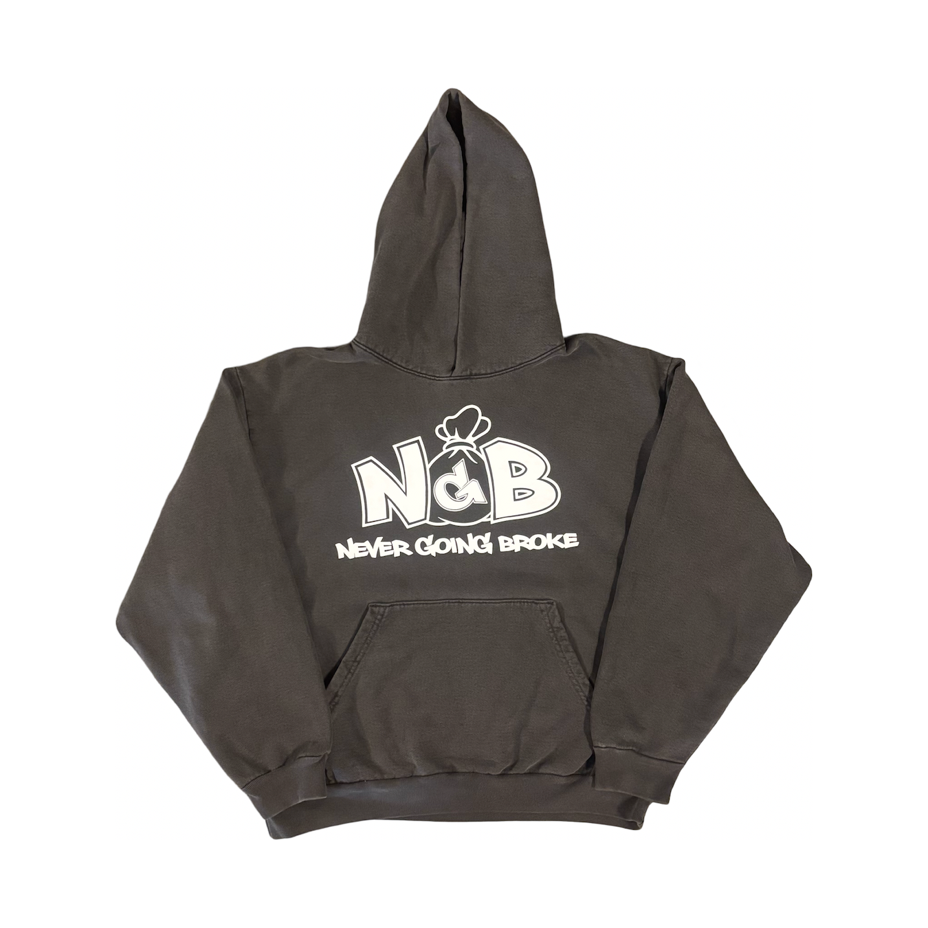 Monogram Hoodie (Vintage Grey/White)