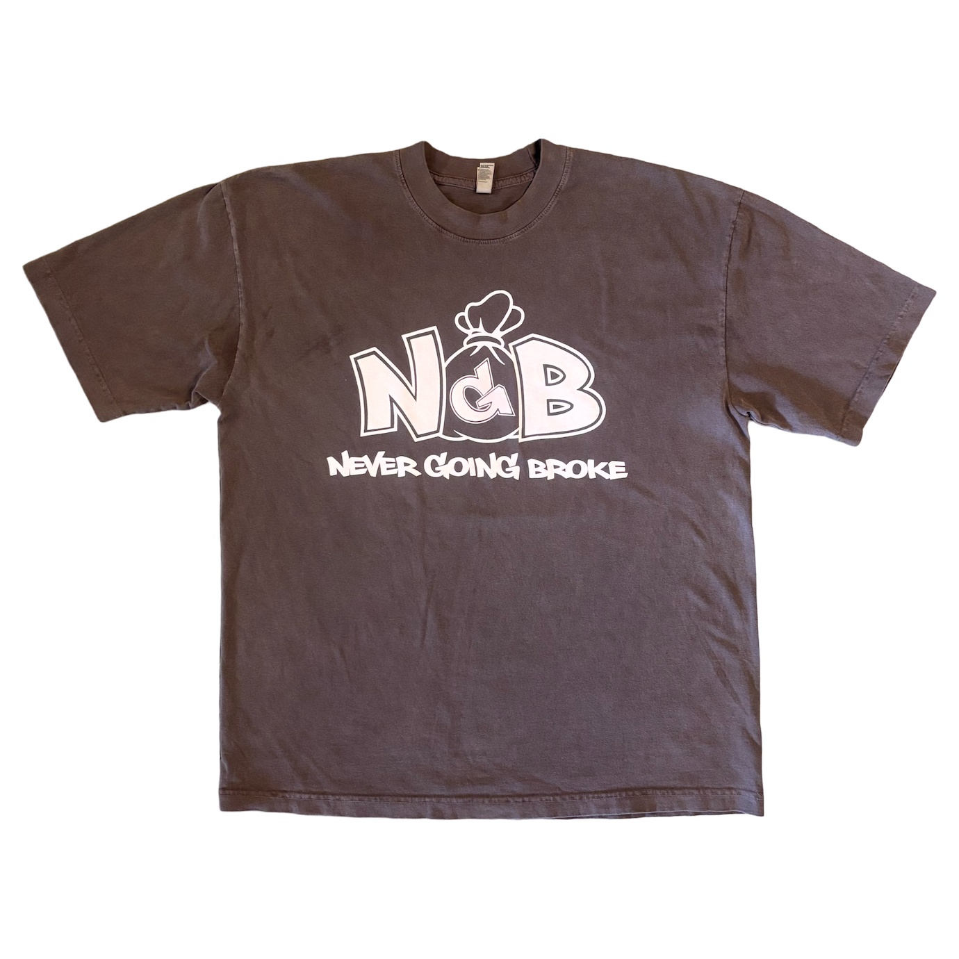 Monogram Tee (Brown/White)
