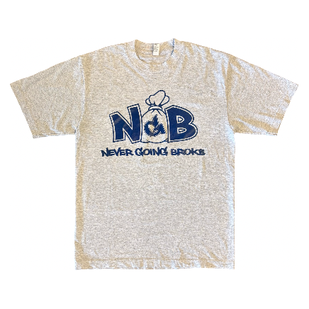 Monogram Tee (Ash Grey/Royal)