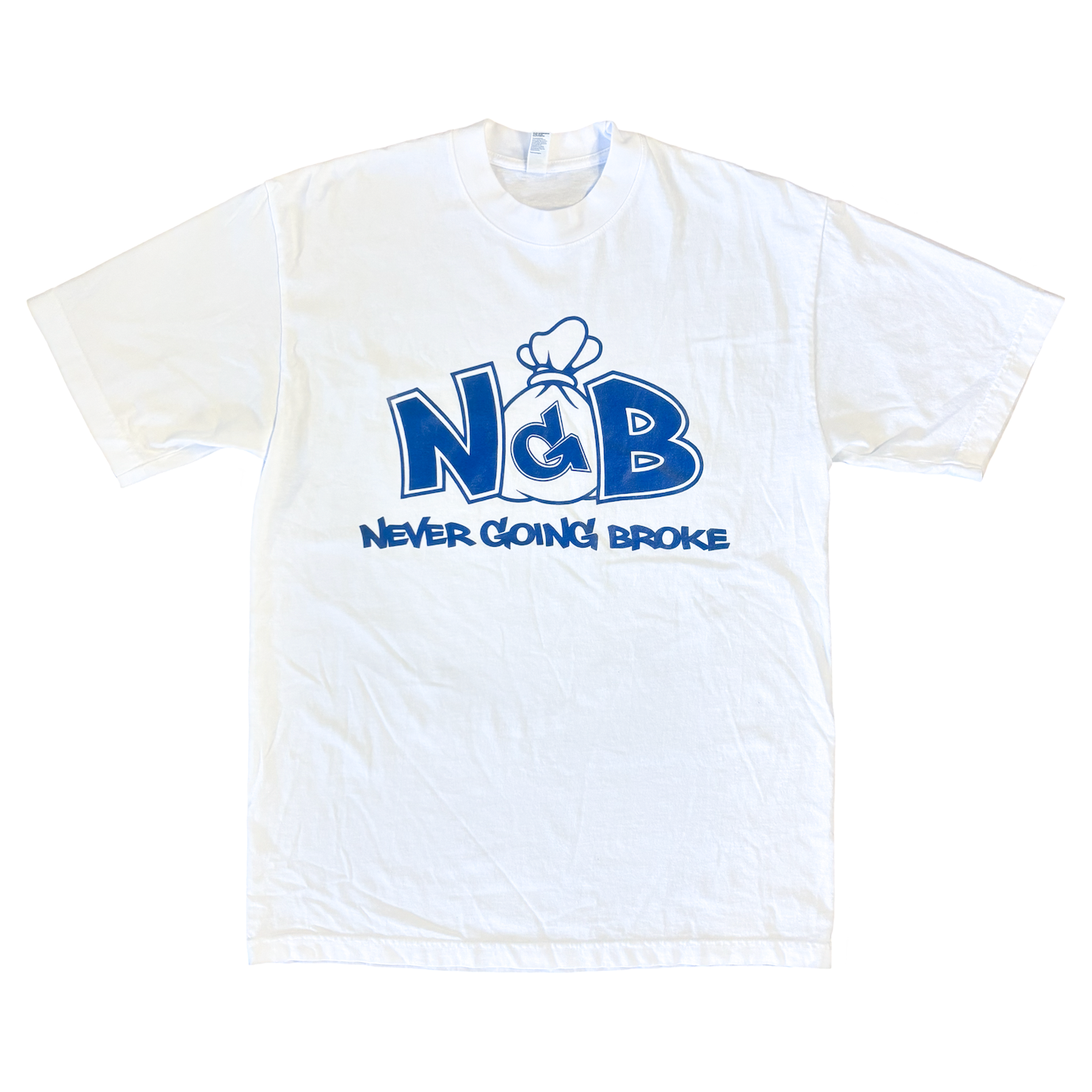 Monogram Tee (White/Royal)