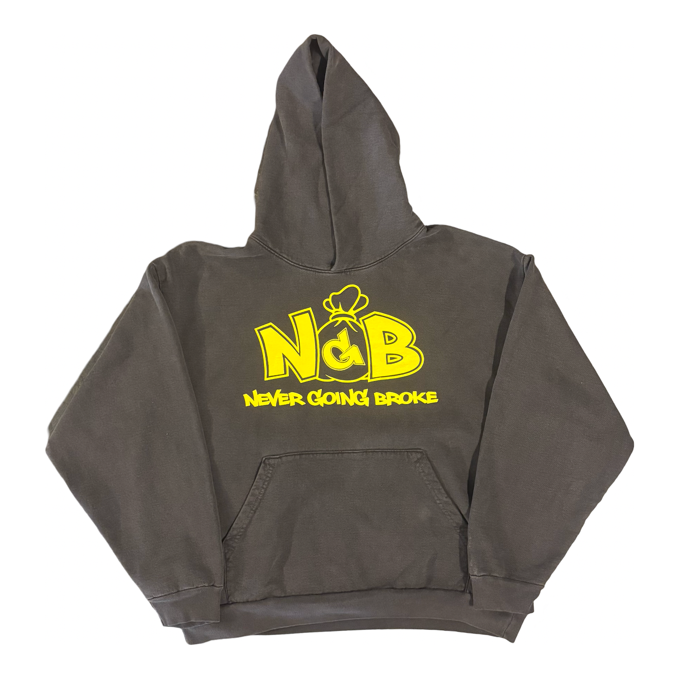 Monogram Hoodie (Vintage Grey/Yellow)