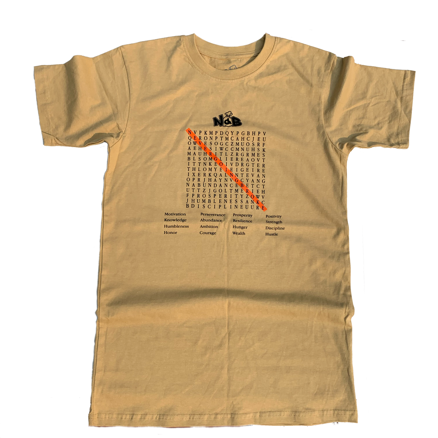 Crossword Tee (Tan)