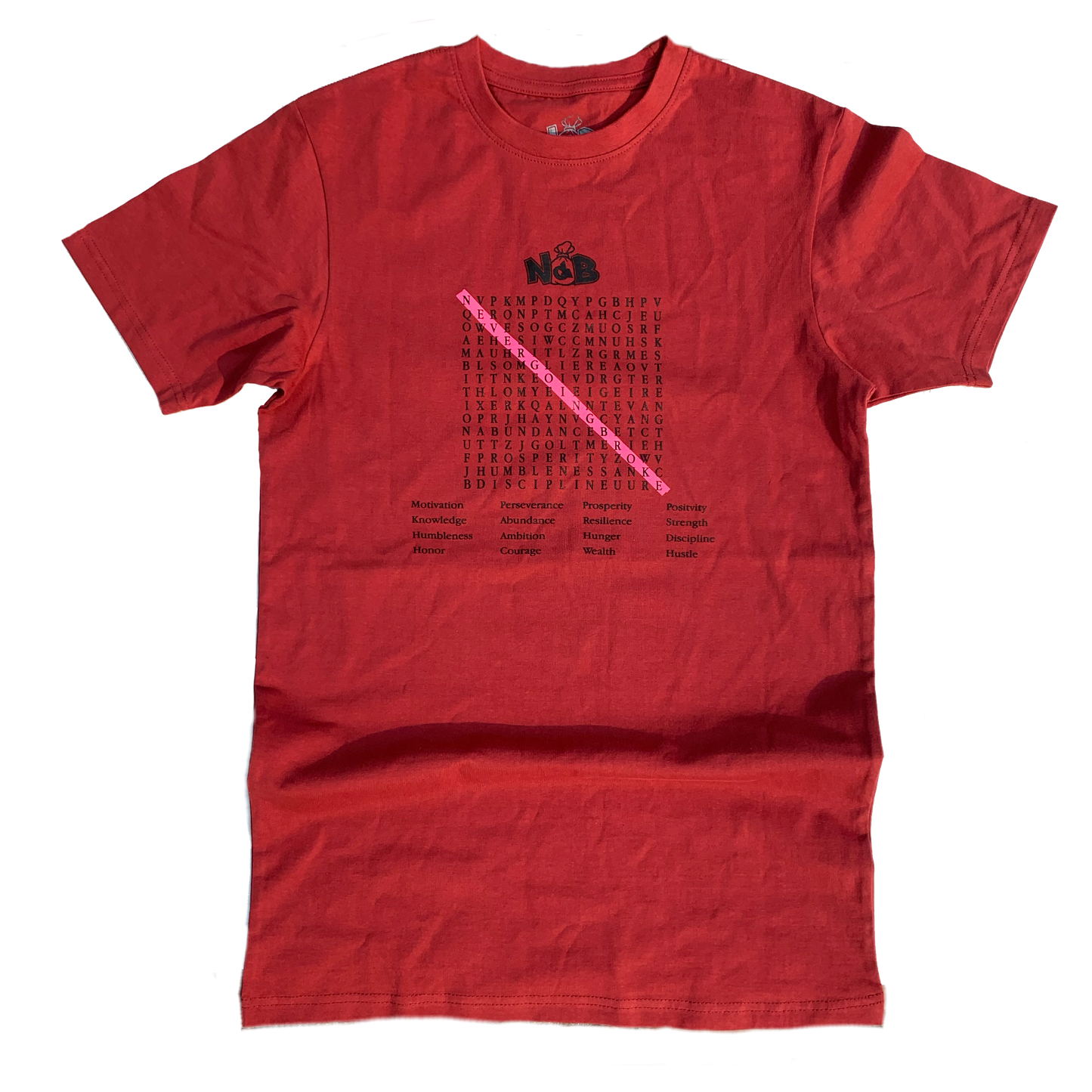 Crossword Tee (Red)